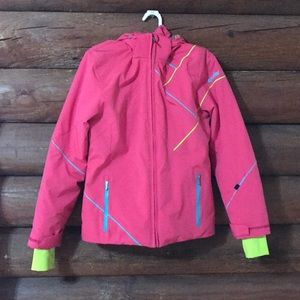 Girls Spyder insulated ski jacket with hood